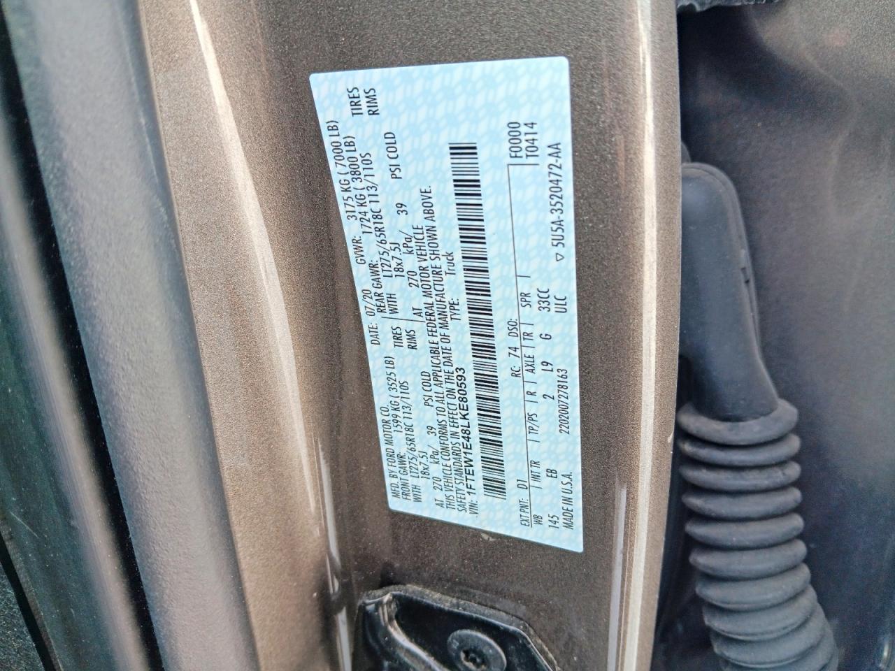 2020 FORD F150