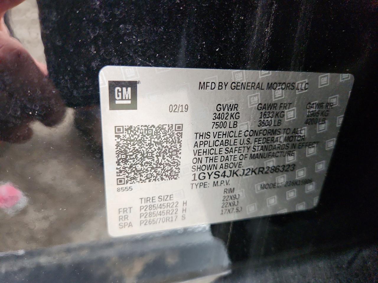 2019 CADILLAC ESCALADE