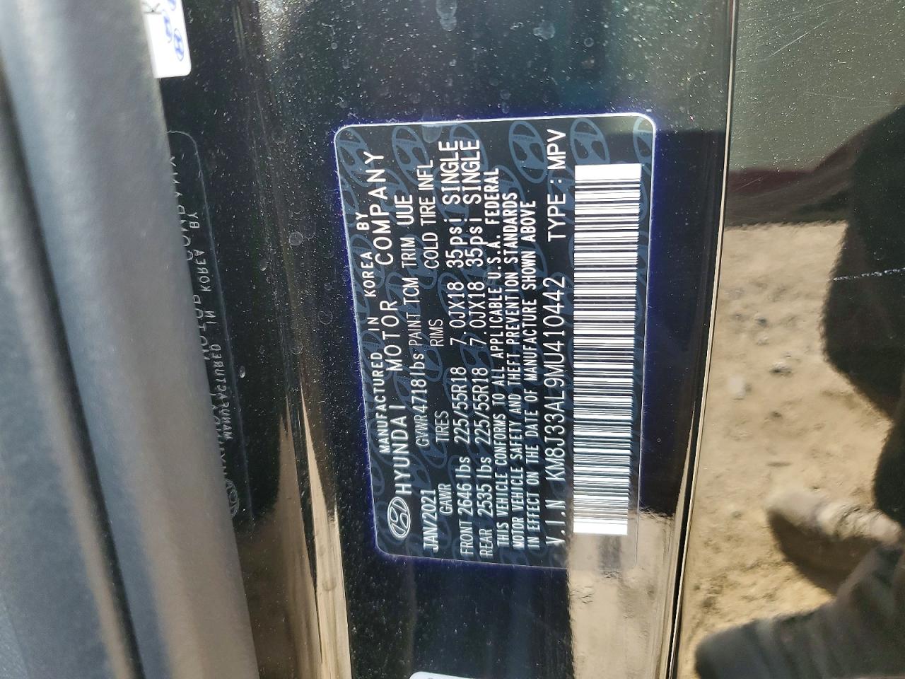 2021 HYUNDAI TUCSON