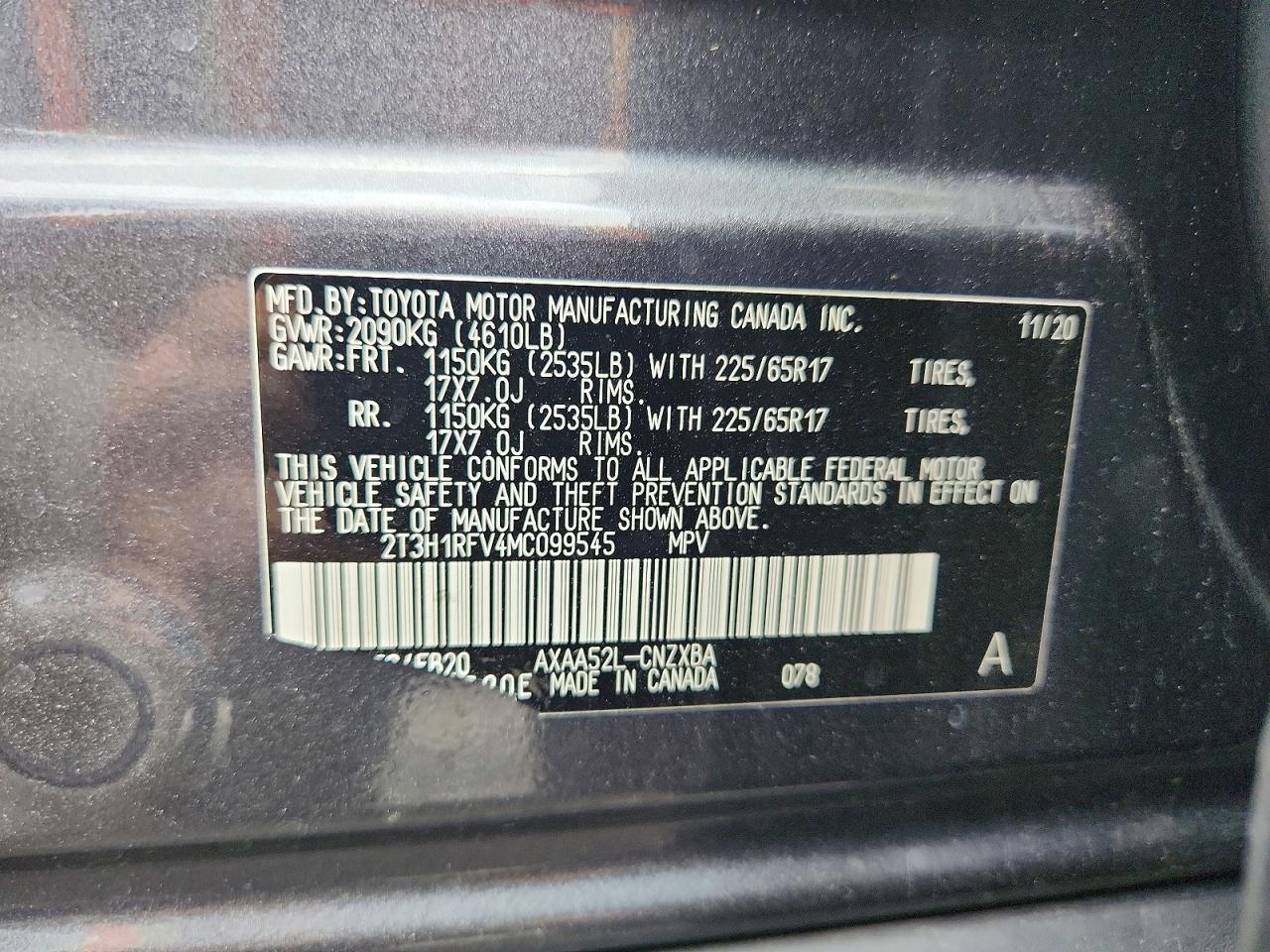 2021 TOYOTA RAV4