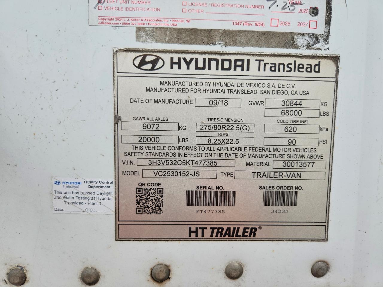 2018 HYUNDAI TRANSLEAD INC