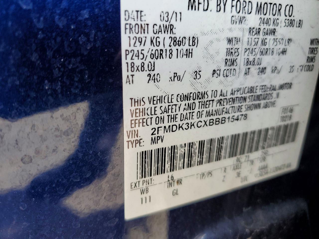 2011 FORD EDGE