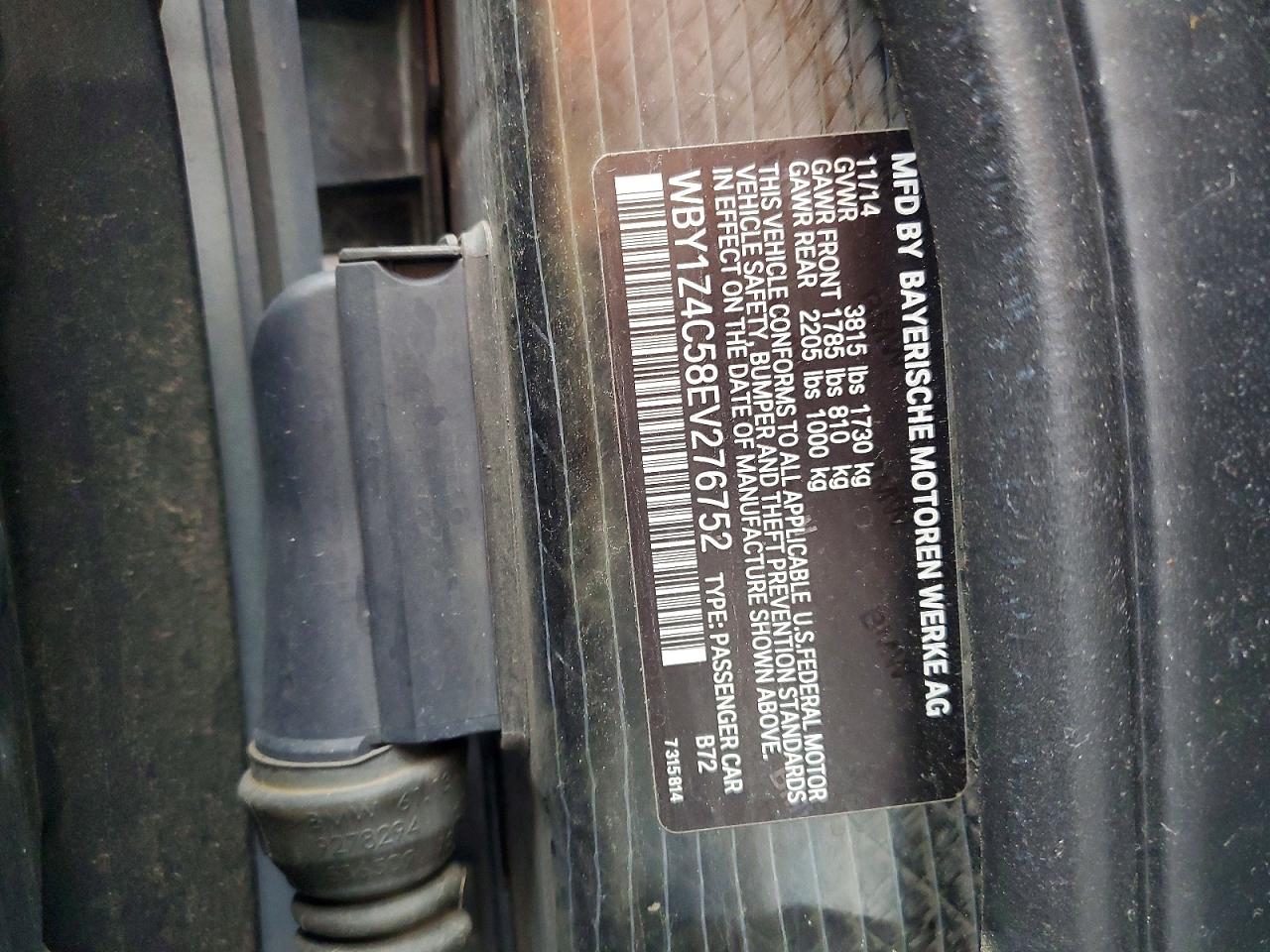 2014 BMW I SERIES