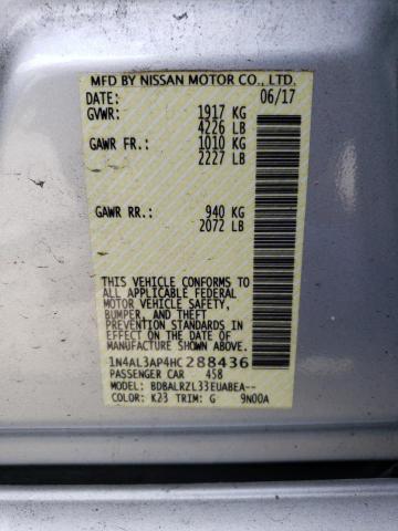 2017 NISSAN ALTIMA