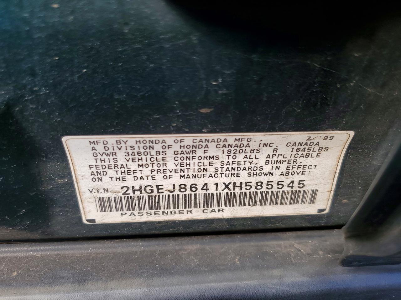 1999 HONDA CIVIC