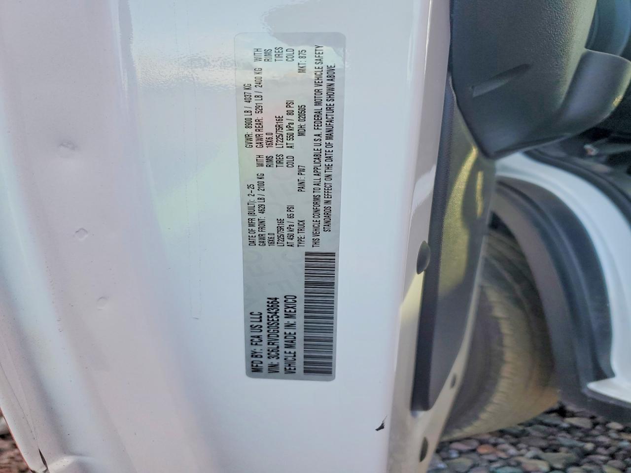 2025 RAM PROMASTER
