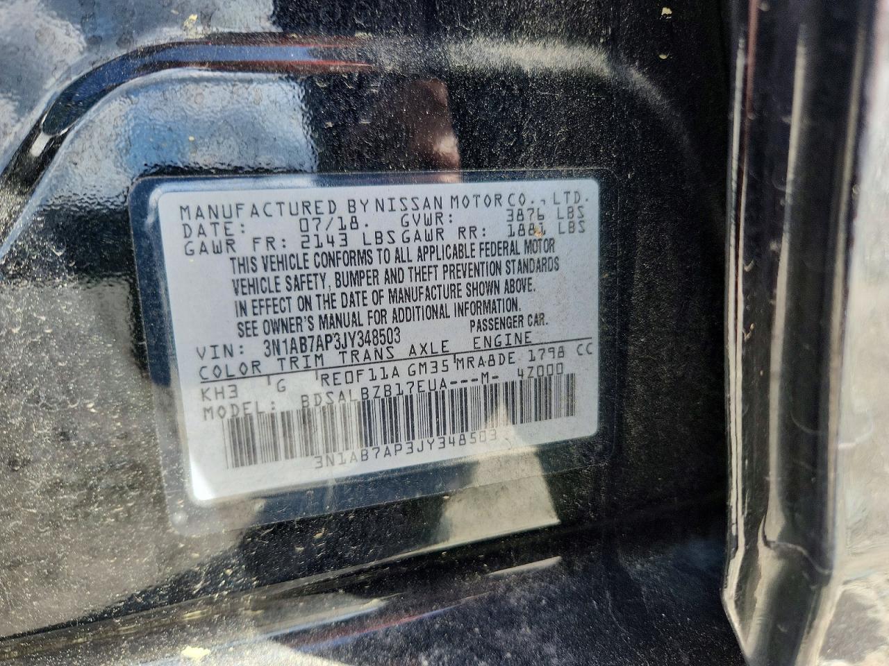 2018 NISSAN SENTRA