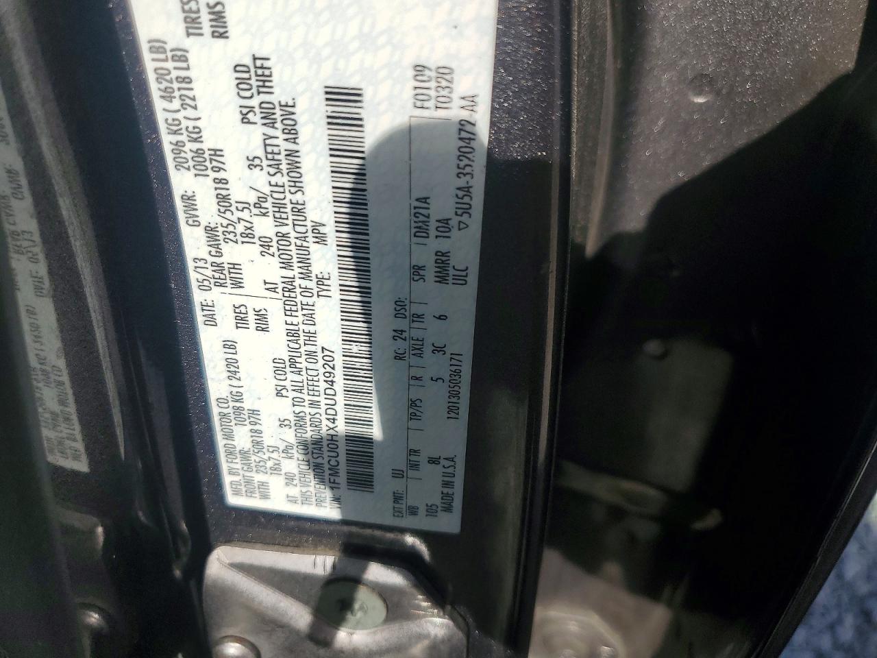2013 FORD ESCAPE