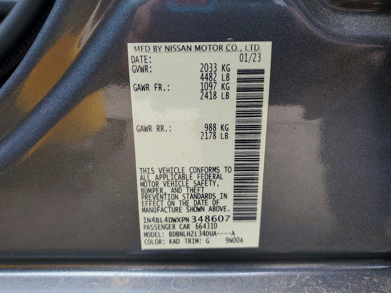 2023 NISSAN ALTIMA
