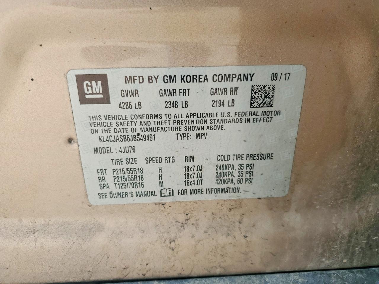 2018 BUICK ENCORE