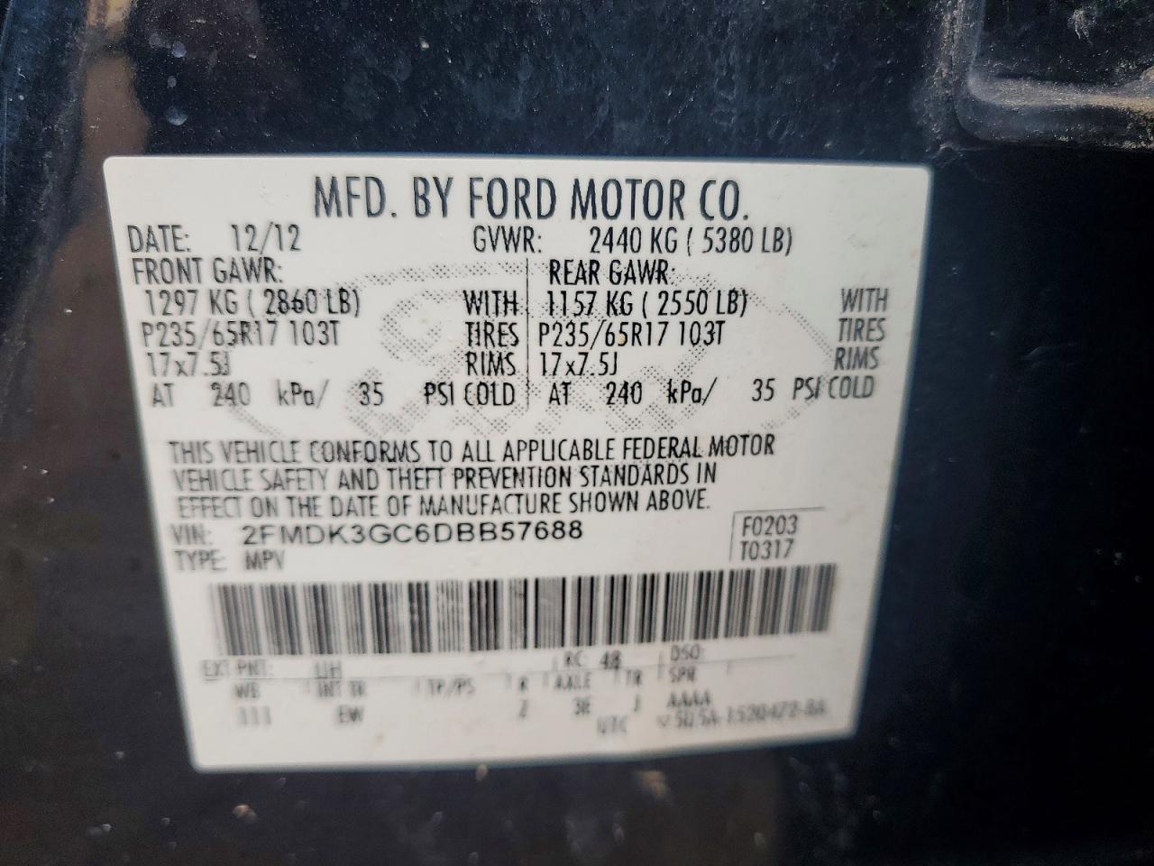 2013 FORD EDGE