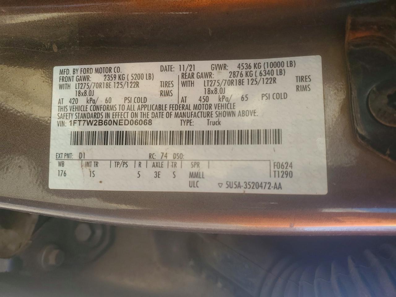 2022 FORD F250