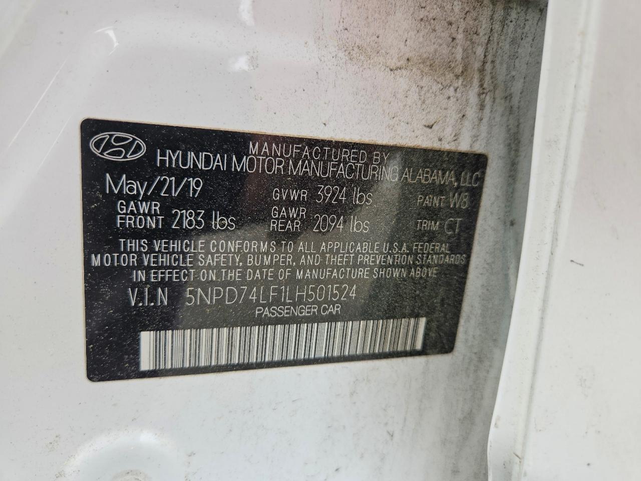 2020 HYUNDAI ELANTRA