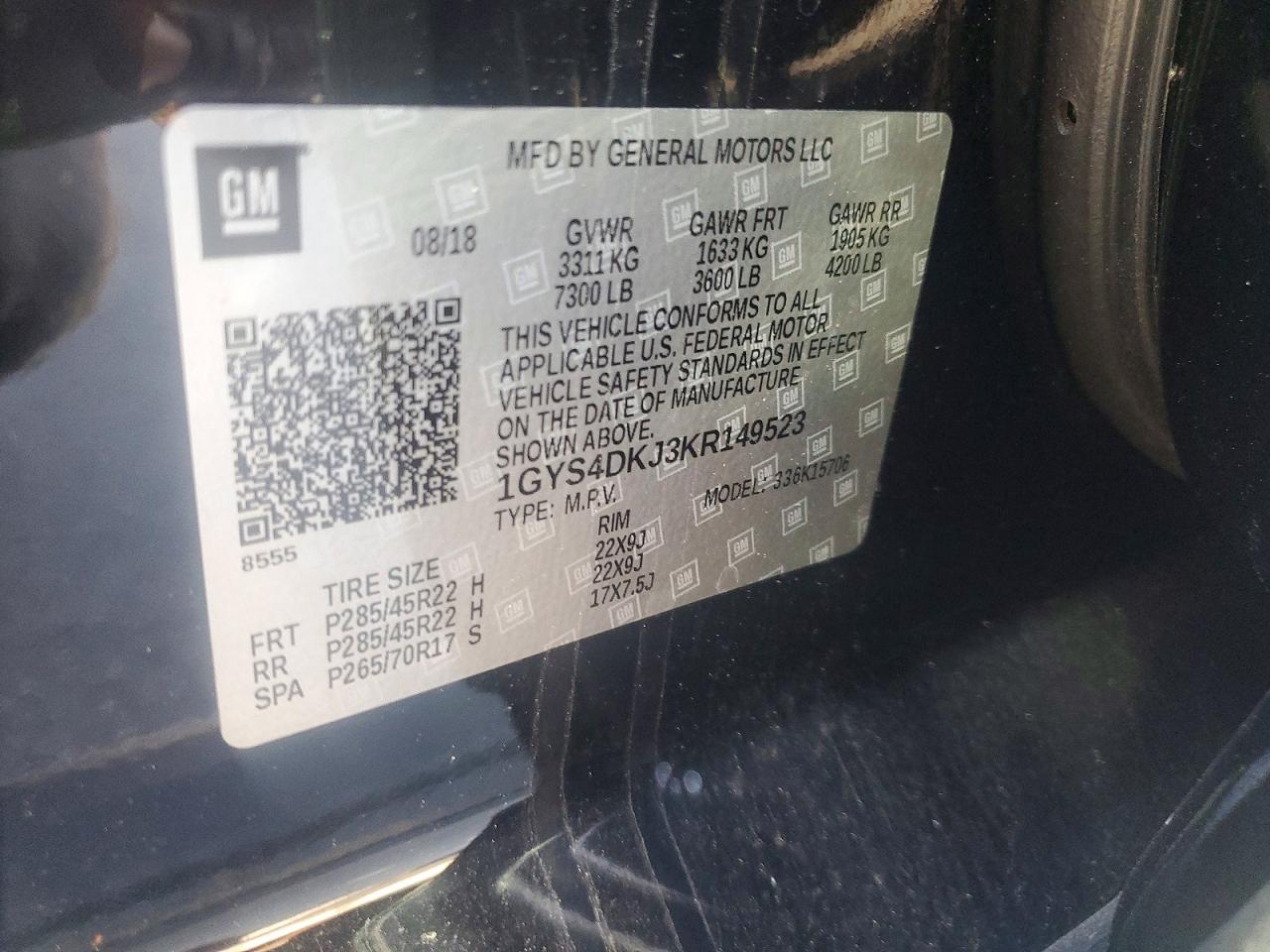 2019 CADILLAC ESCALADE