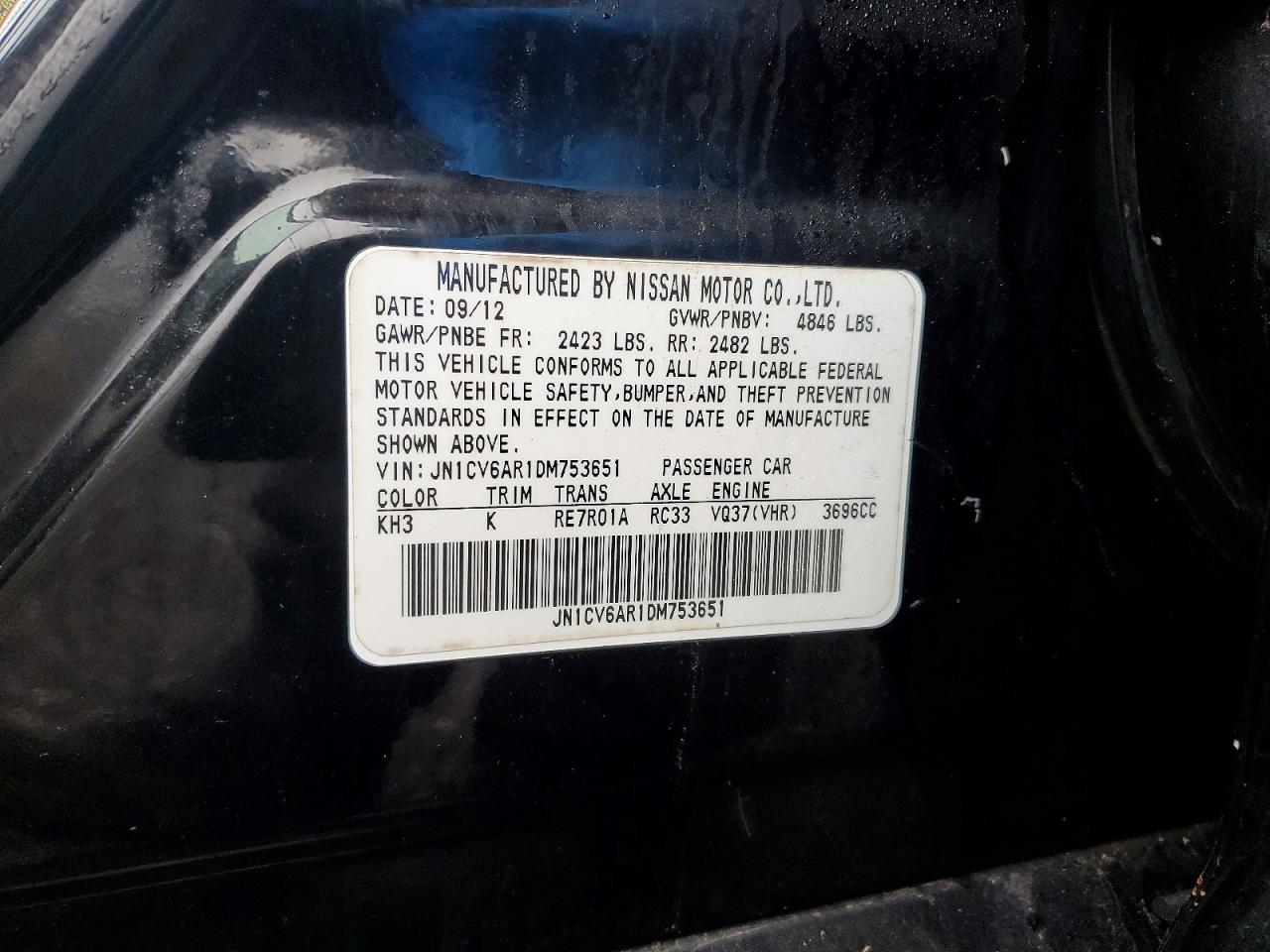 2013 INFINITI G37