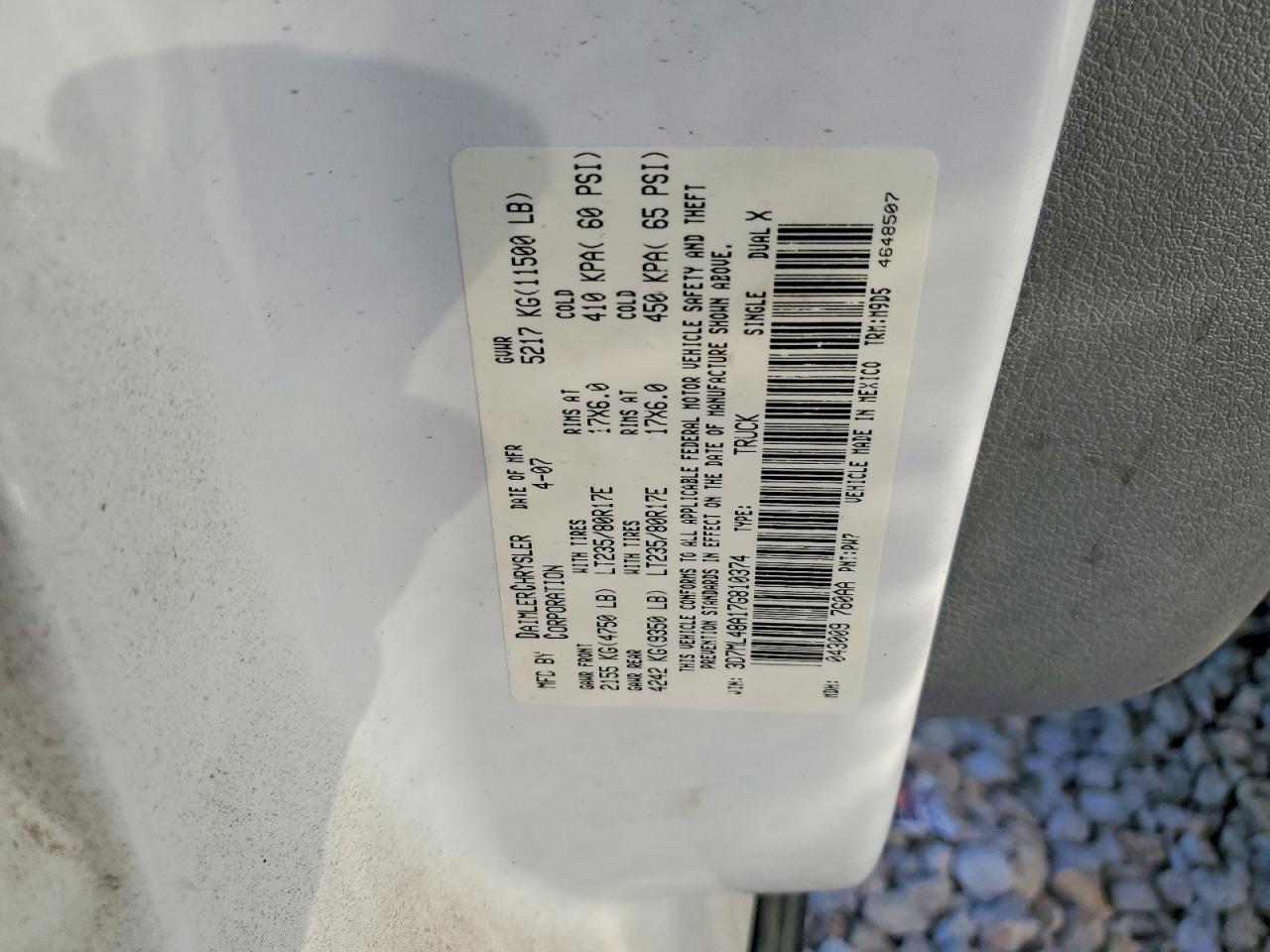 2007 DODGE RAM 3500