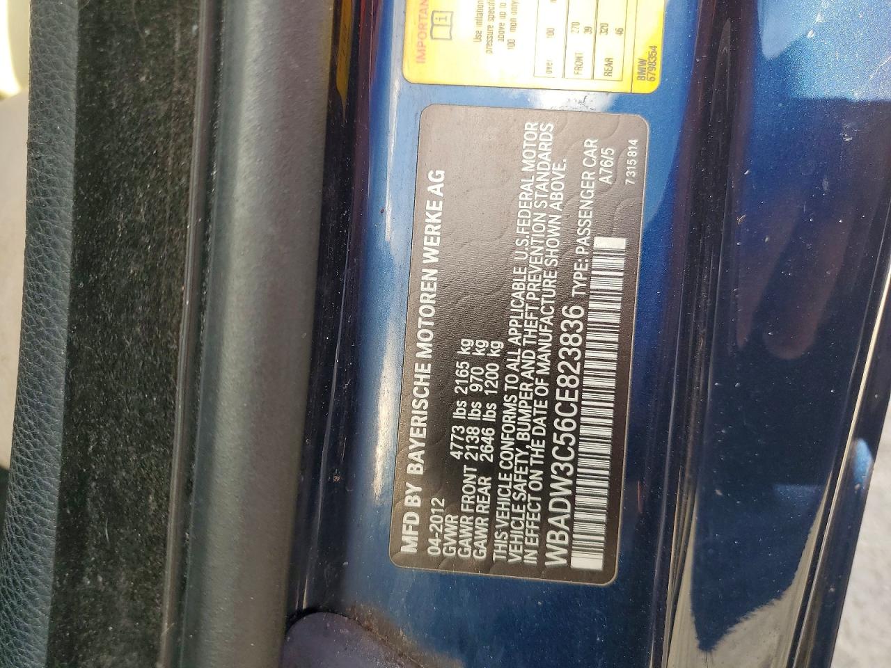 2012 BMW 3 SERIES