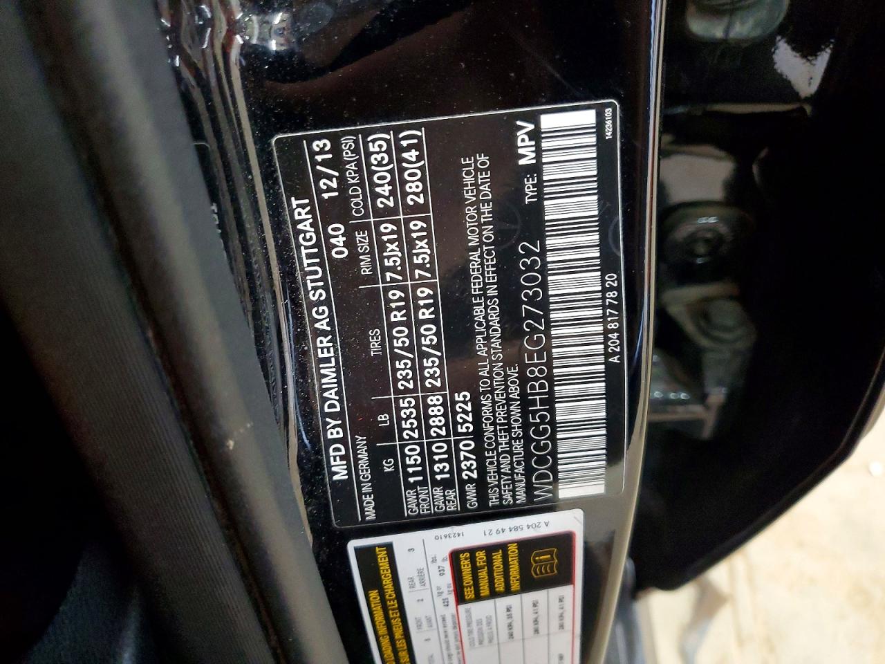 2014 MERCEDES-BENZ GLK-CLASS