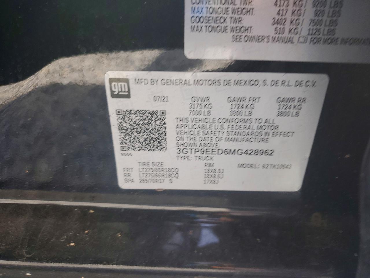 2021 GMC SIERRA
