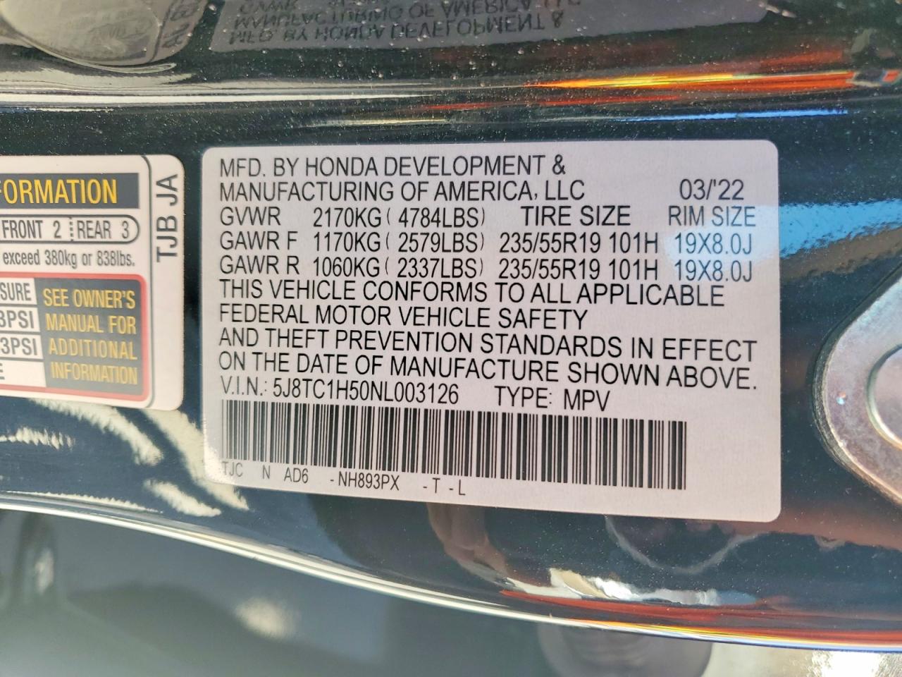 2022 ACURA RDX