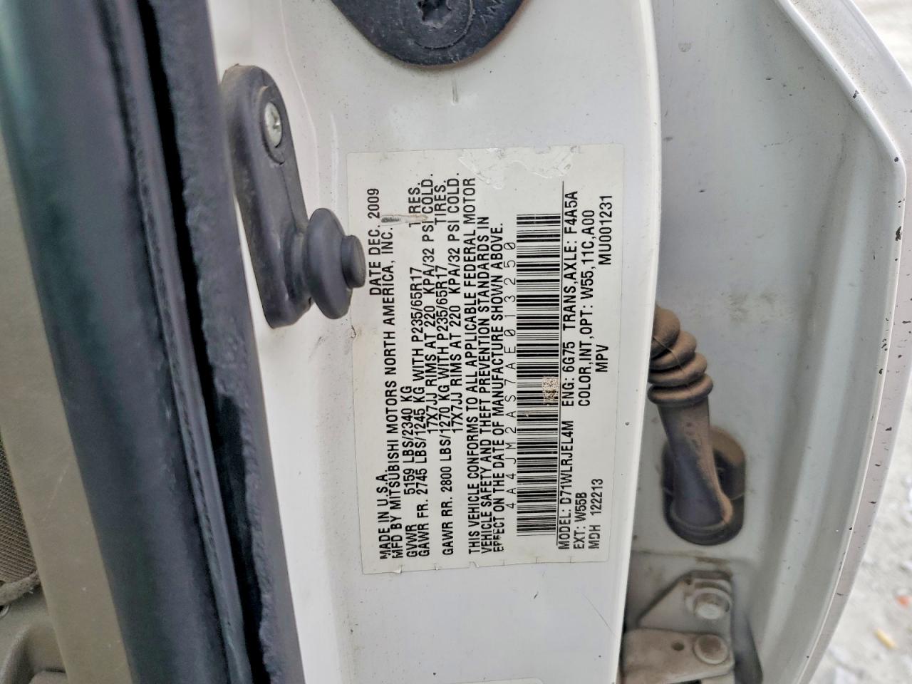2010 MITSUBISHI ENDEAVOR