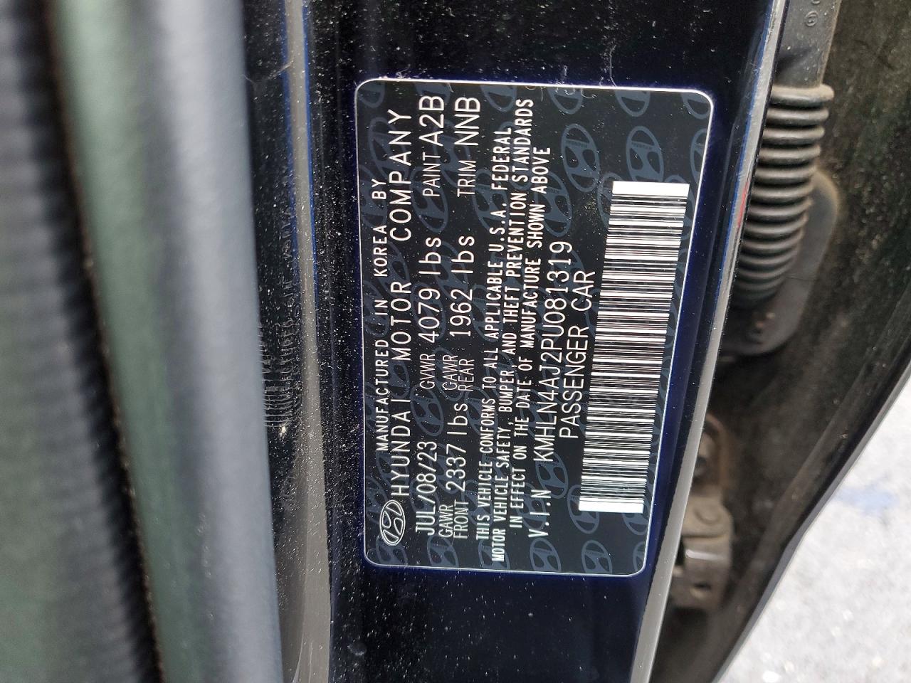 2023 HYUNDAI ELANTRA HY