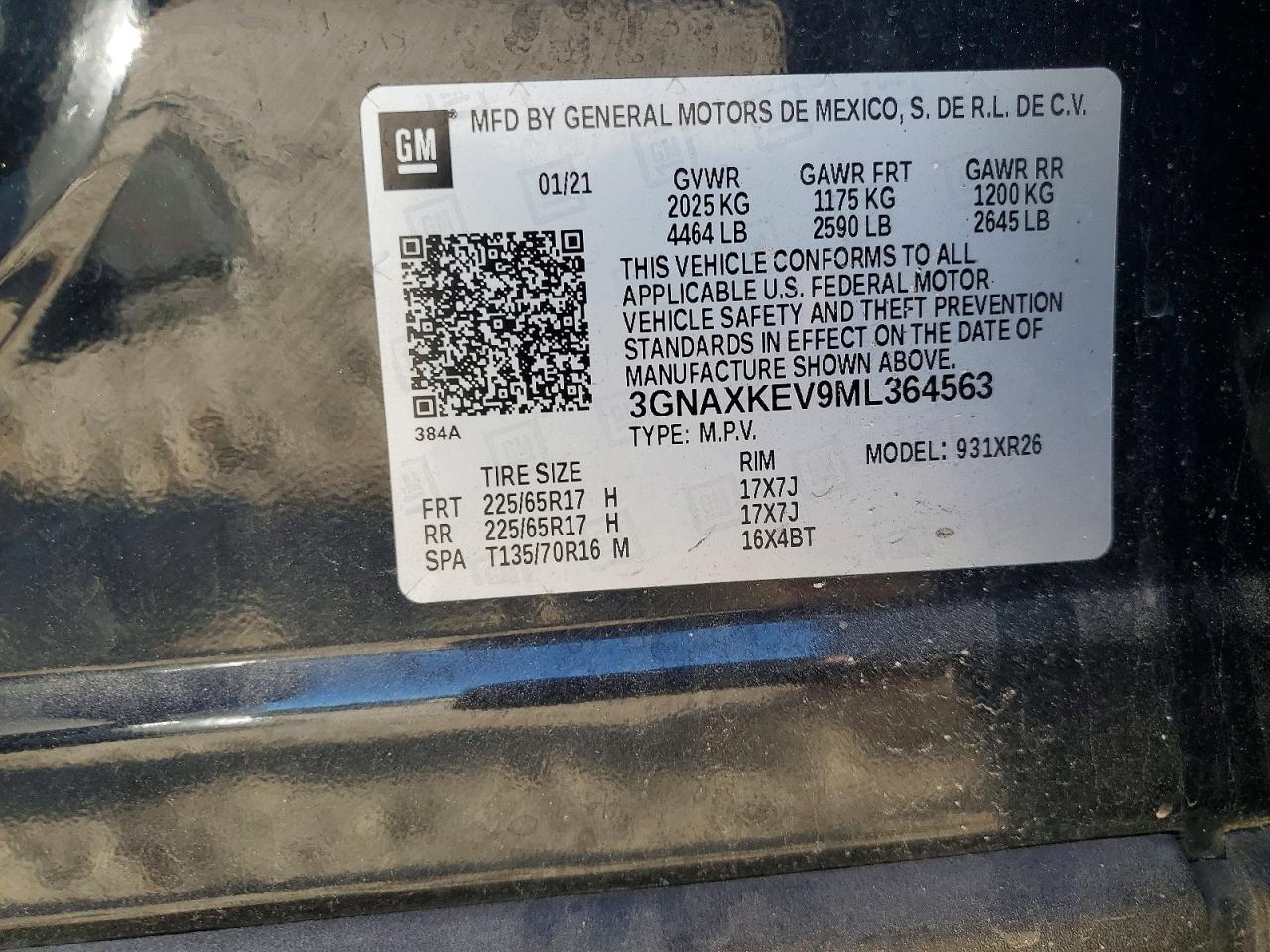 2021 CHEVROLET EQUINOX