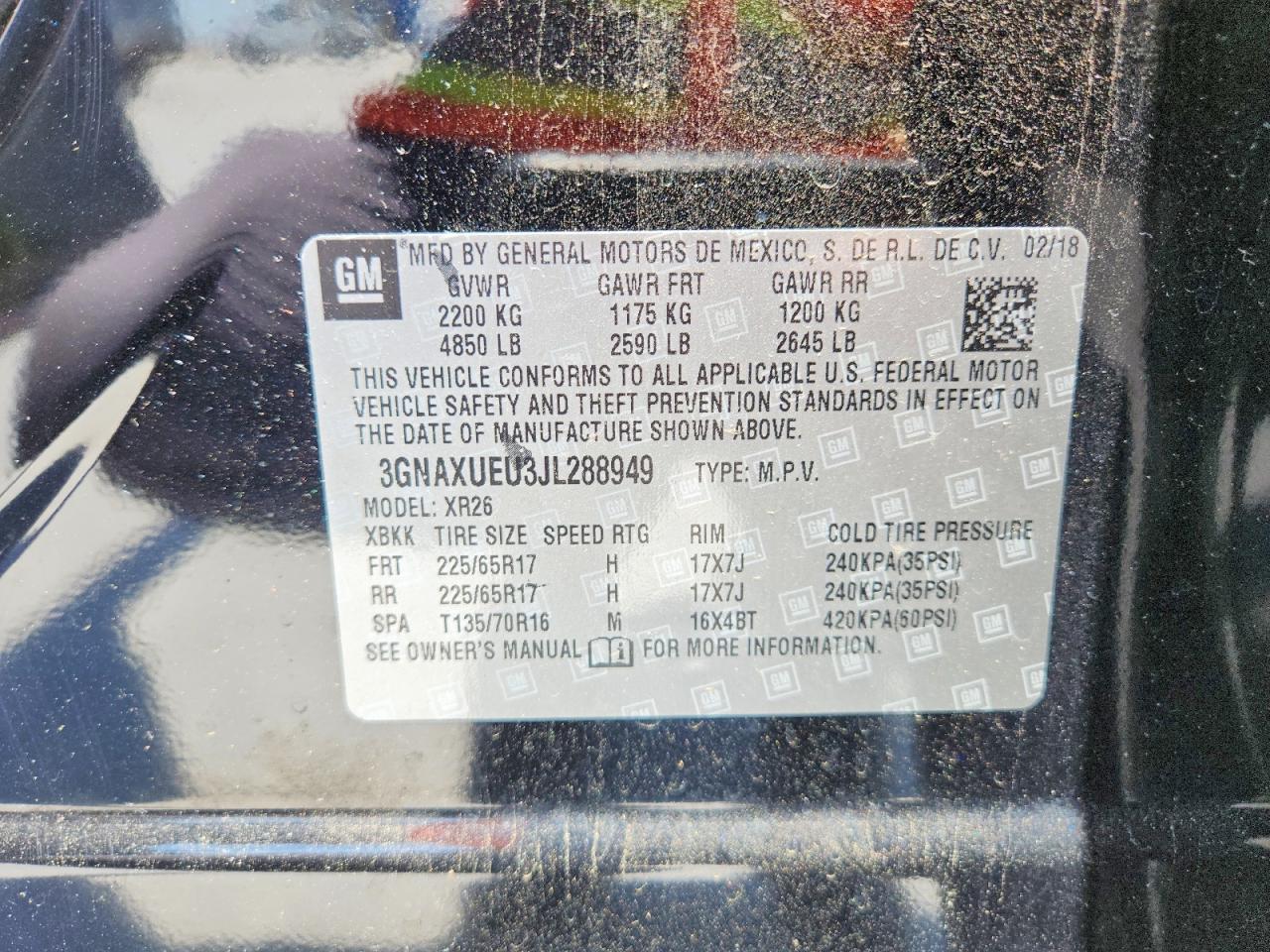 2018 CHEVROLET EQUINOX