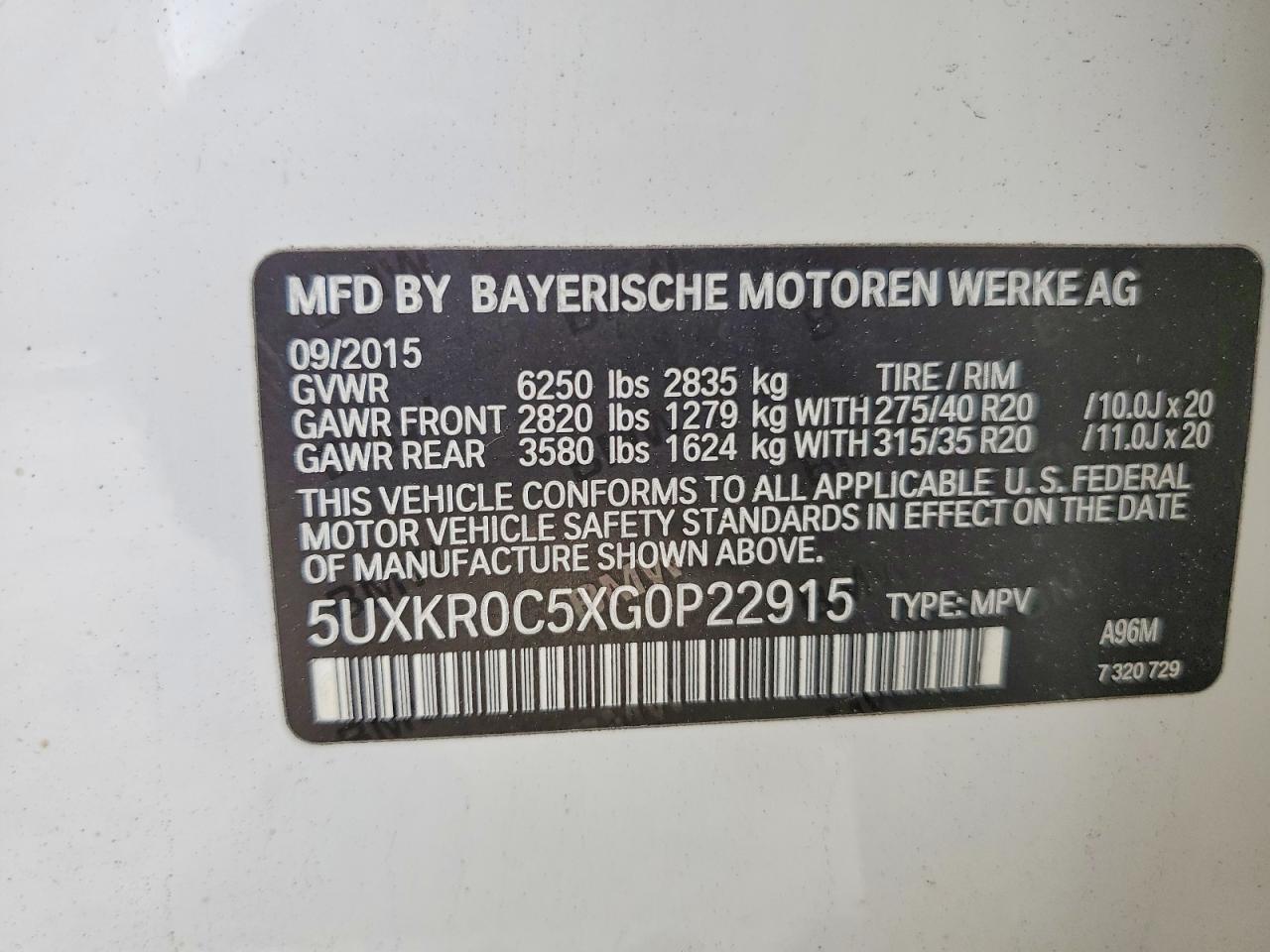 2016 BMW X5