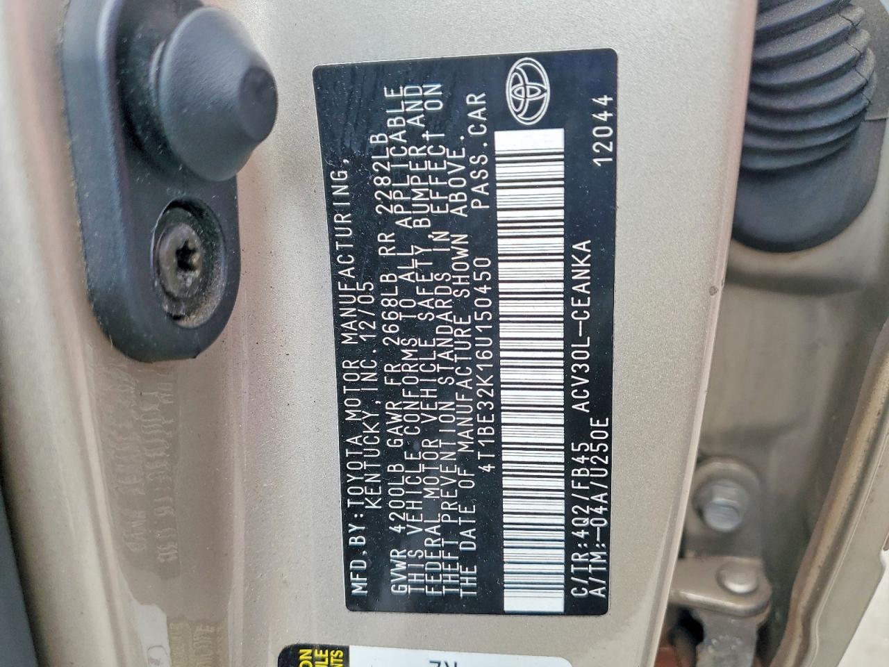 2006 TOYOTA CAMRY