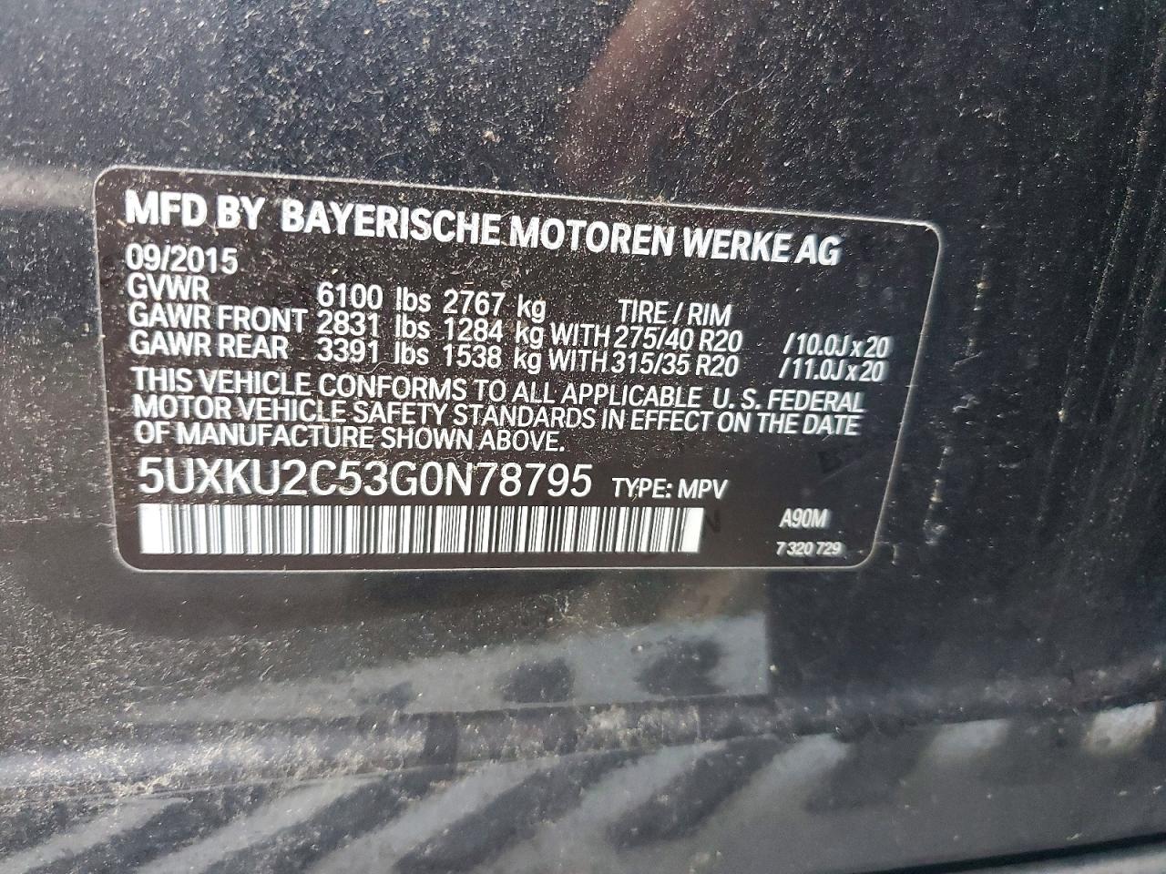 2016 BMW X6