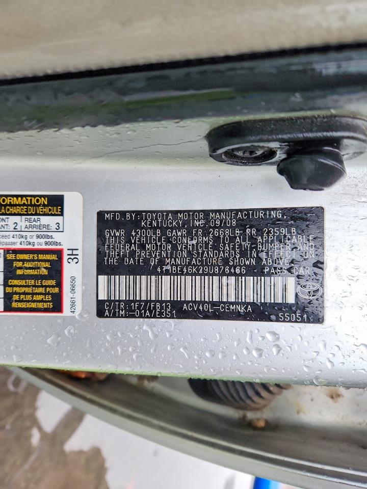 2009 TOYOTA CAMRY