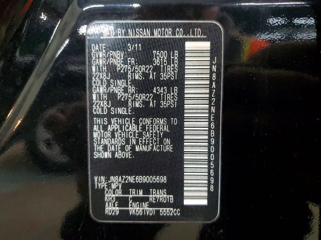 2011 INFINITI QX56