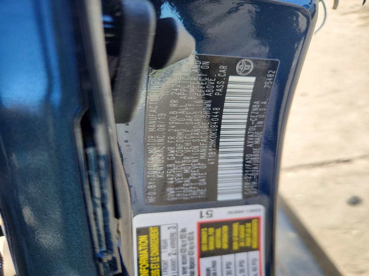 2019 TOYOTA CAMRY