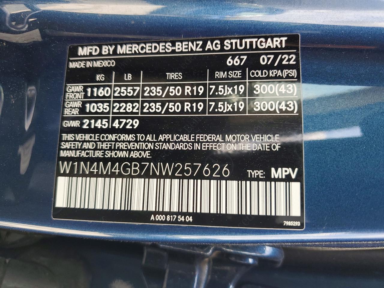 2022 MERCEDES-BENZ GLB-CLASS