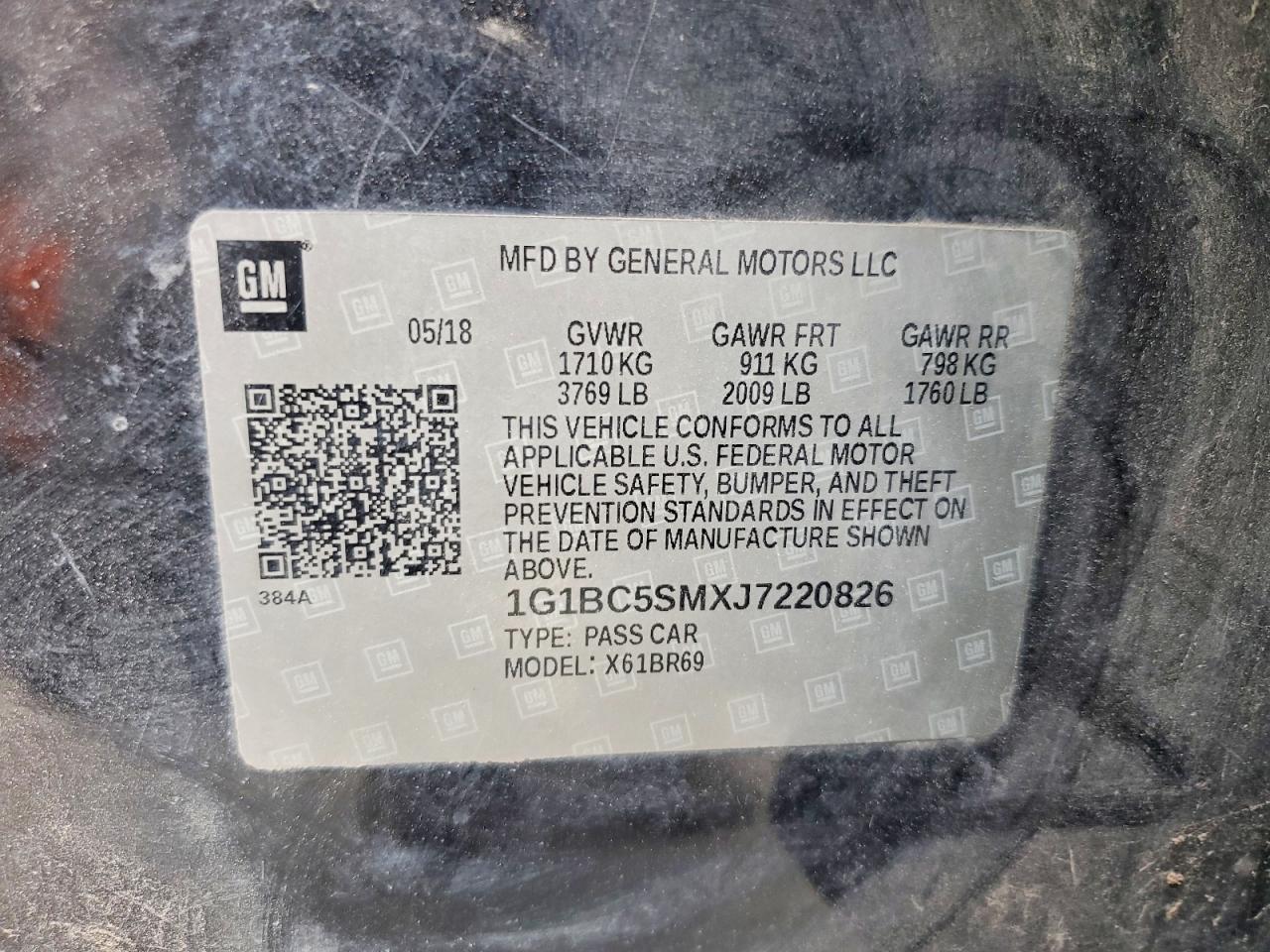 2018 CHEVROLET CRUZE