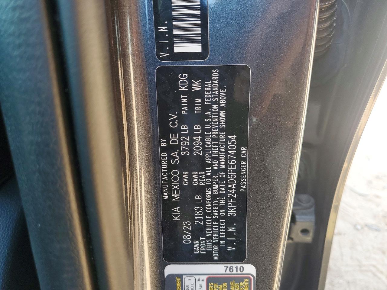 2023 KIA FORTE LXS