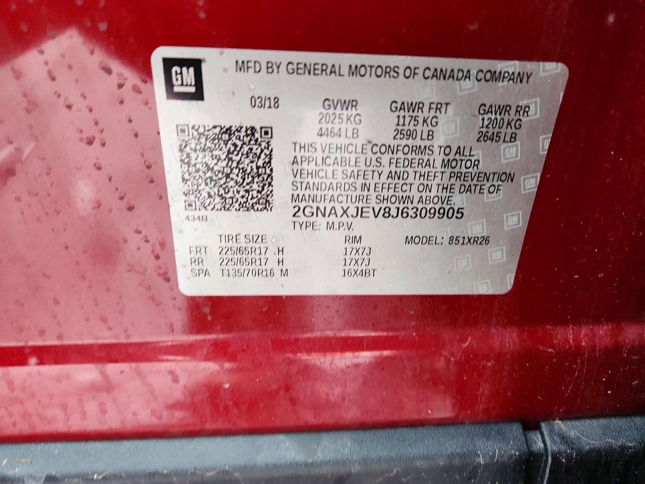 2018 CHEVROLET EQUINOX