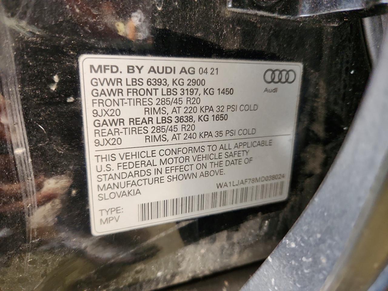 2021 AUDI Q7
