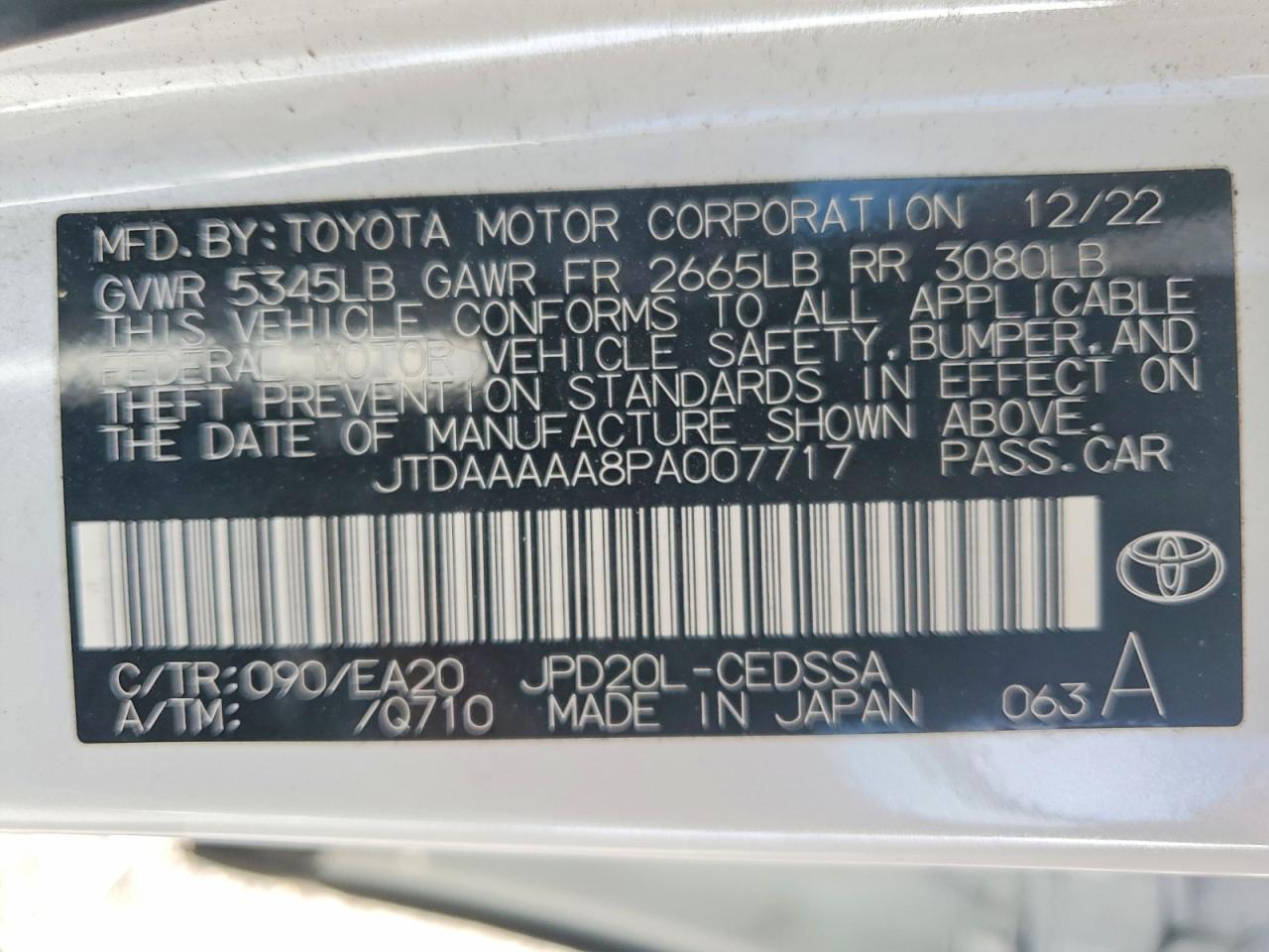 2023 TOYOTA MIRAI