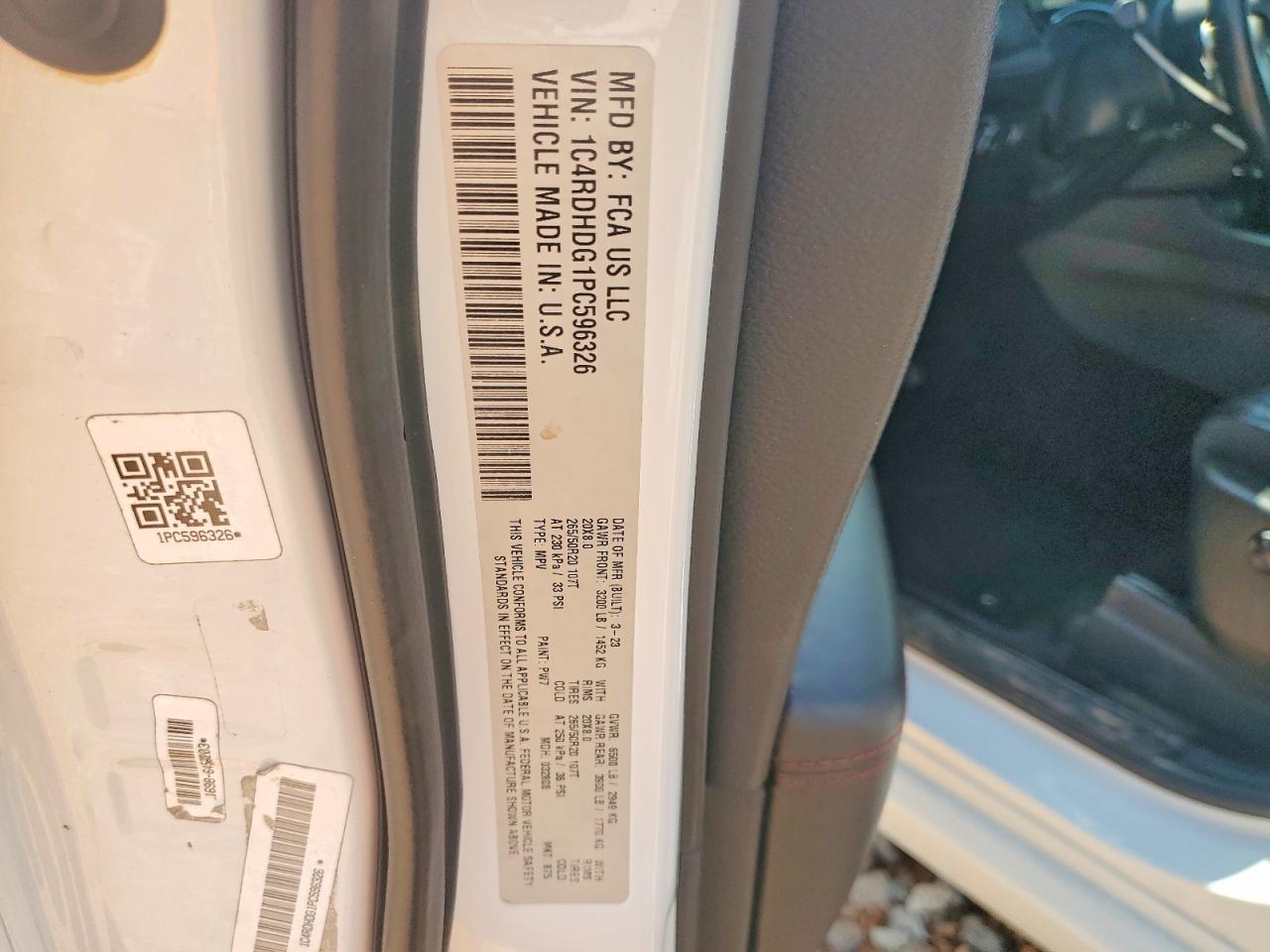 2023 DODGE DURANGO
