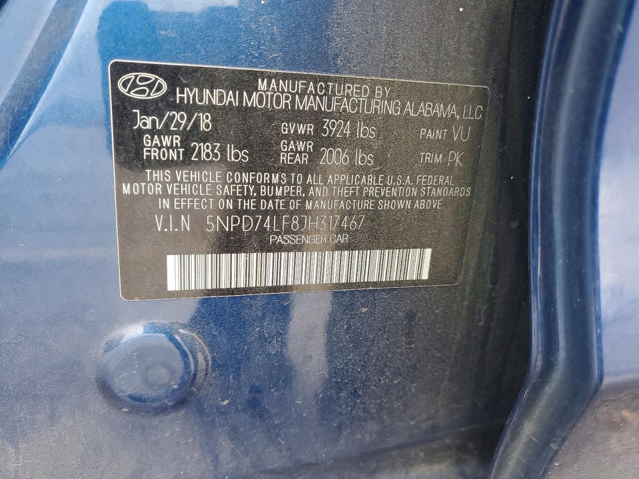 2018 HYUNDAI ELANTRA