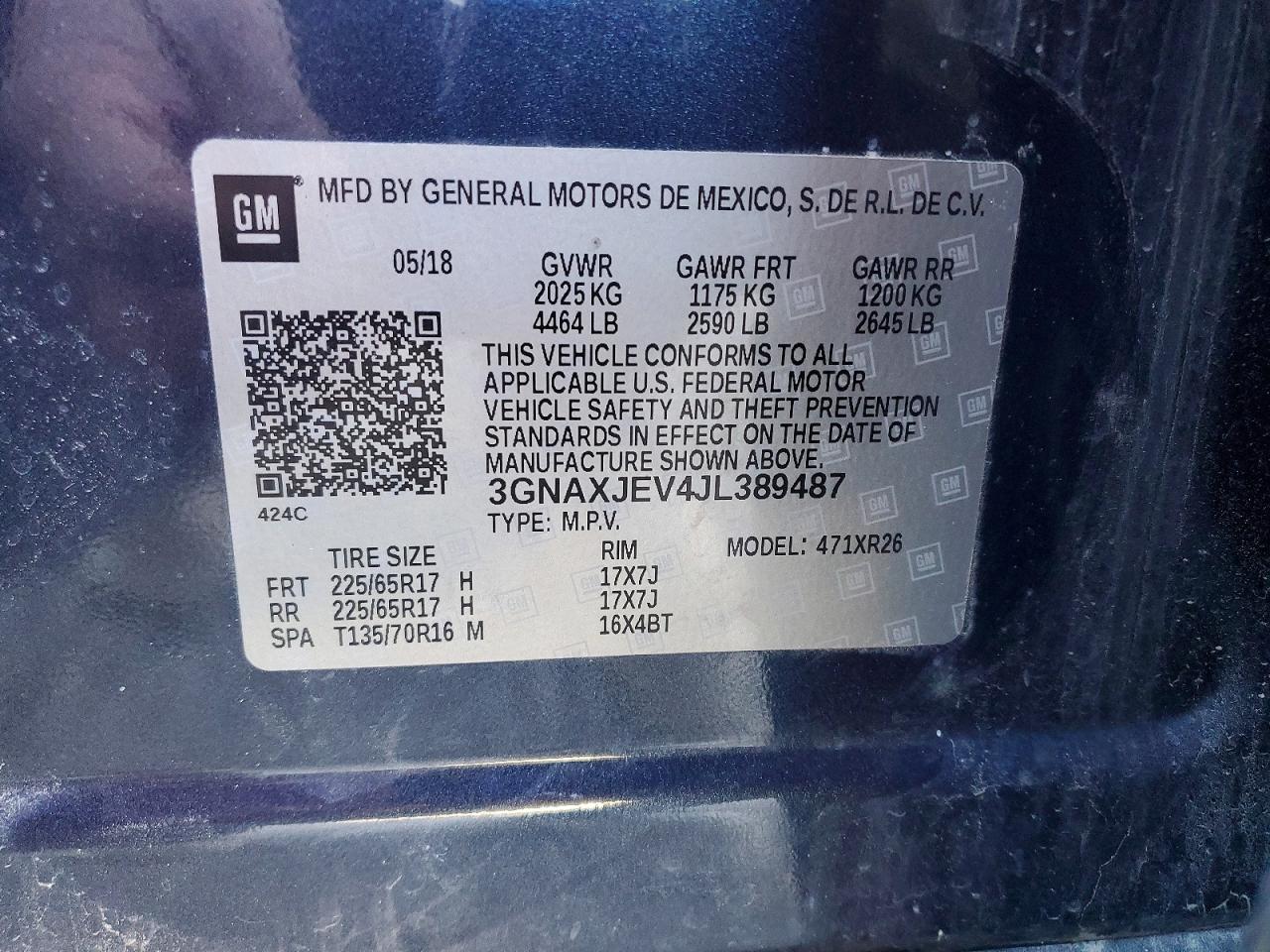 2018 CHEVROLET EQUINOX