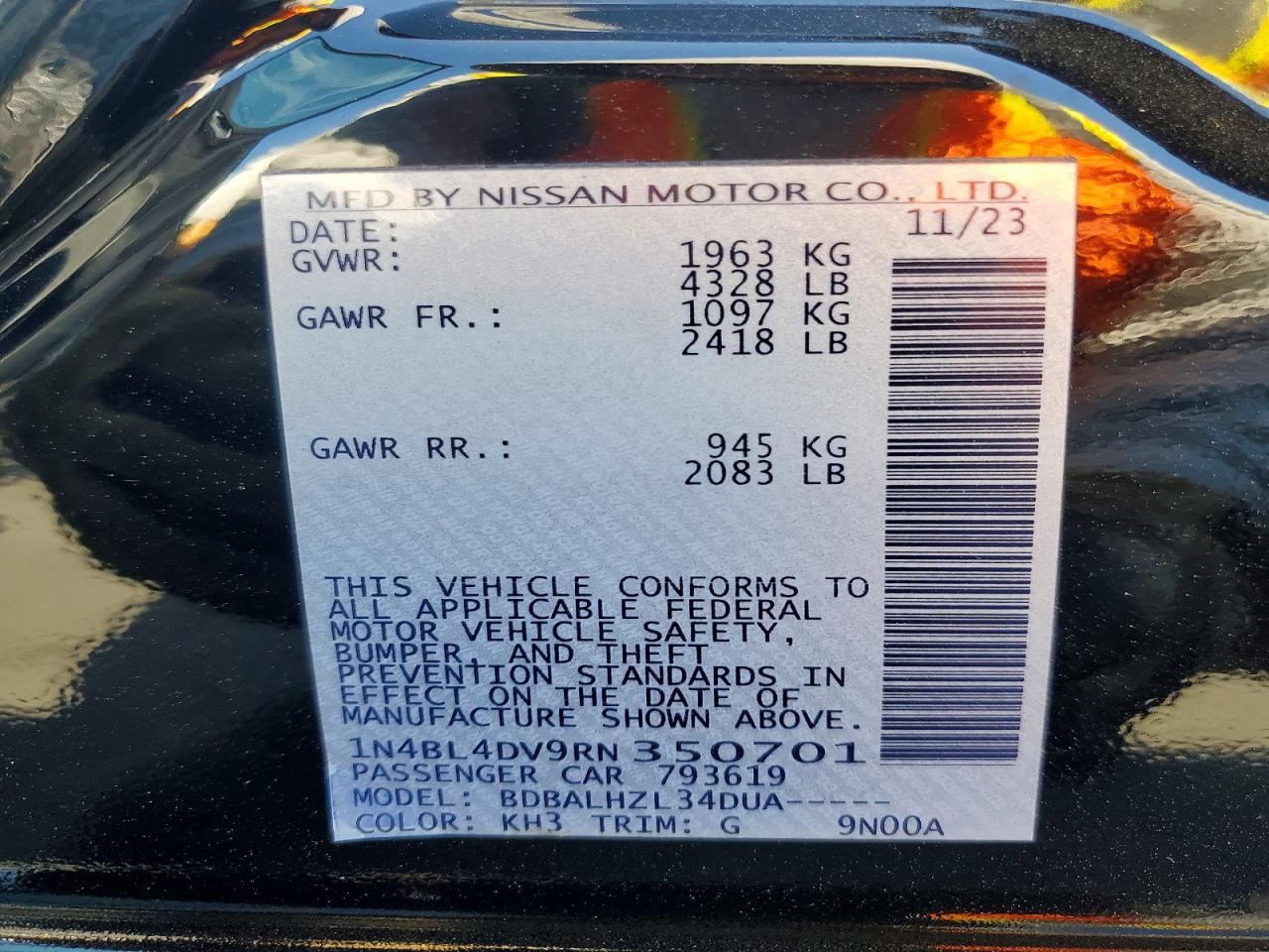 2024 NISSAN ALTIMA