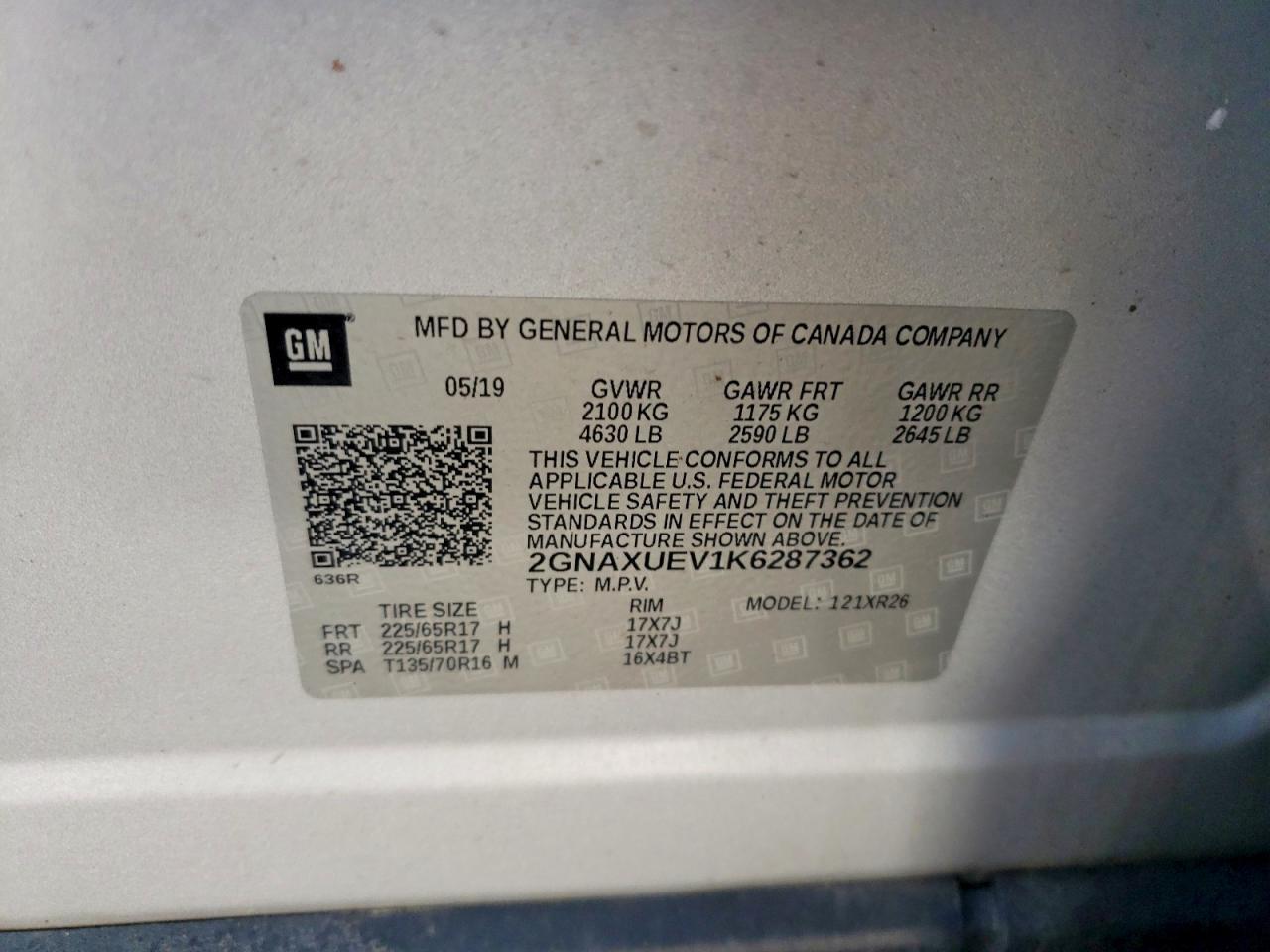 2019 CHEVROLET EQUINOX