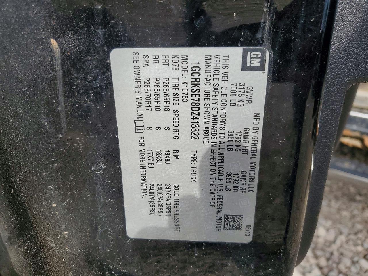 2013 CHEVROLET SILVERADO