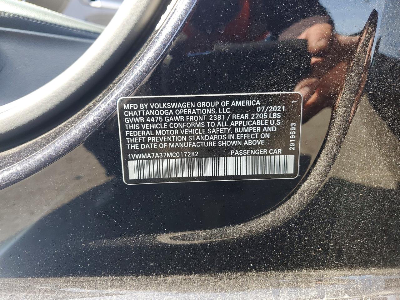 2021 VOLKSWAGEN PASSAT
