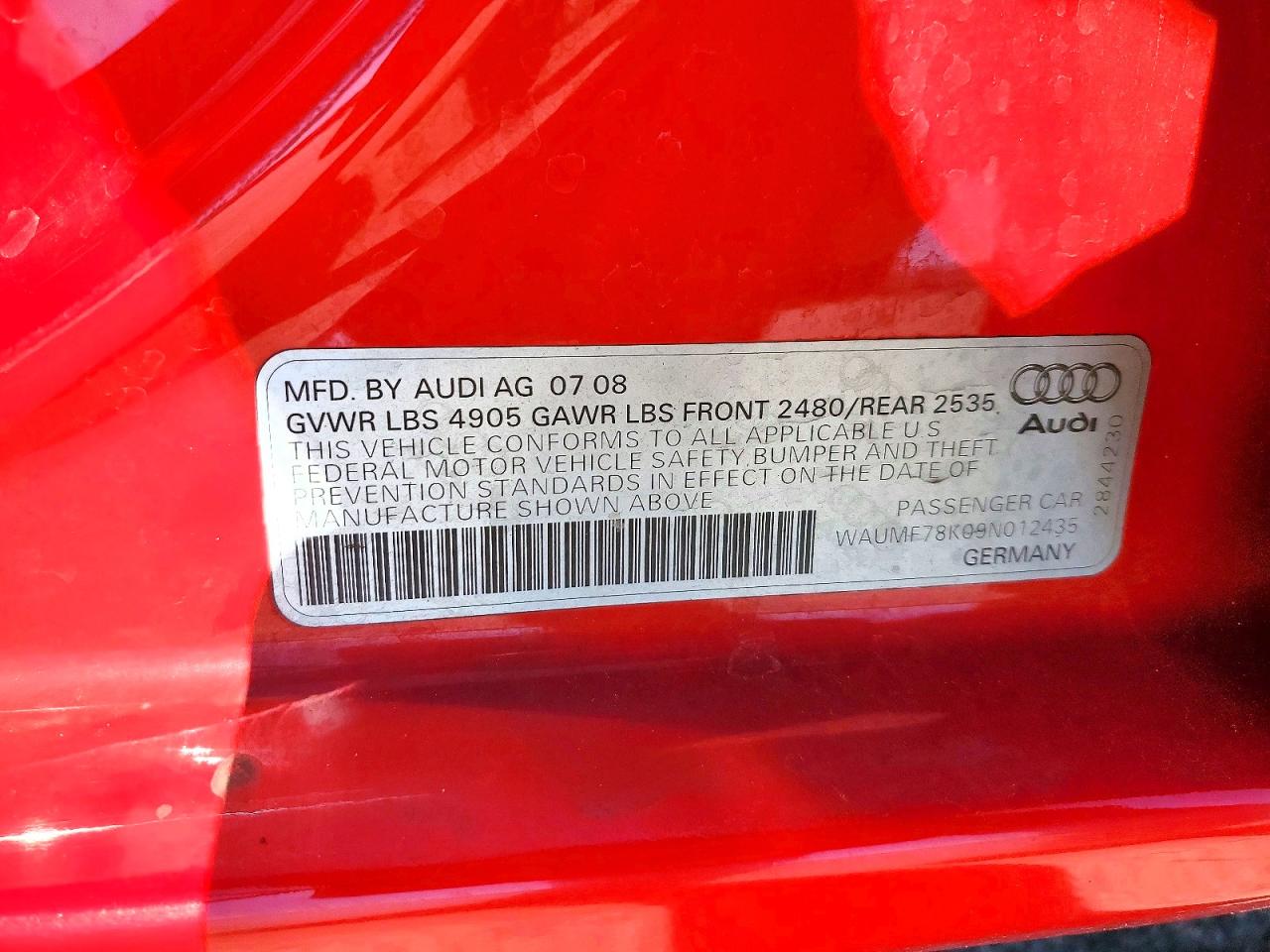 2009 AUDI A4
