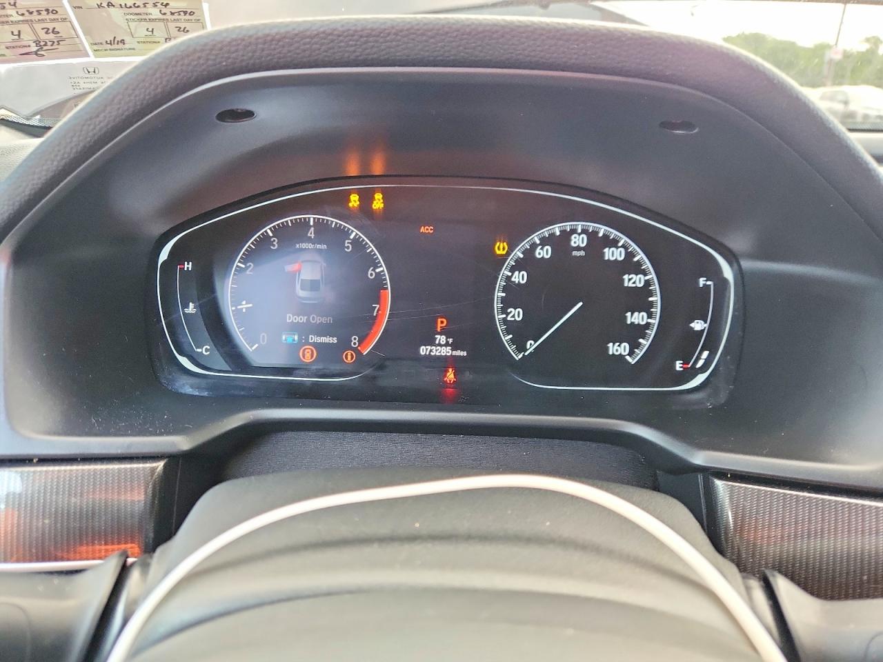 2019 HONDA ACCORD