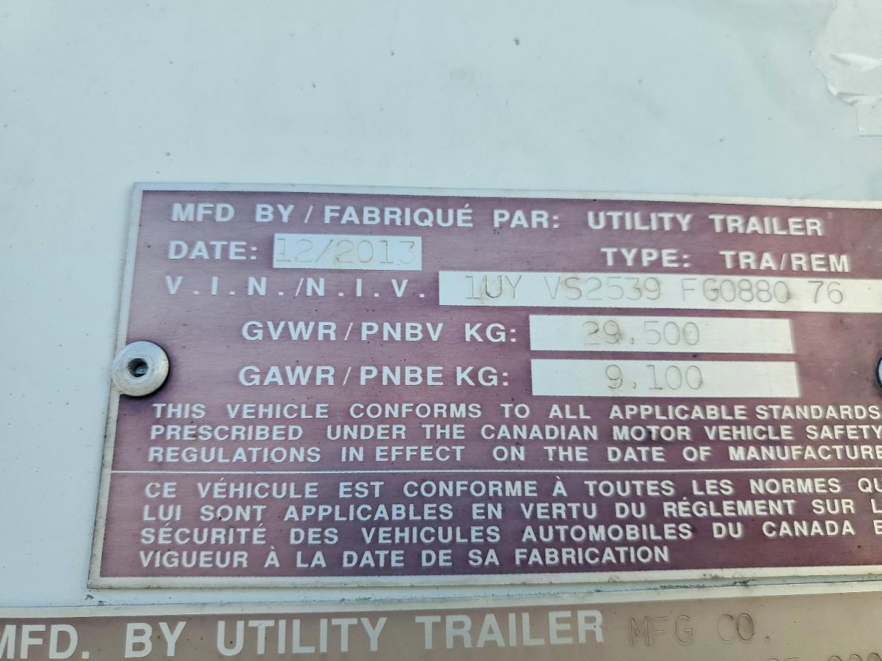 2015 NRRW DRY VAN TR